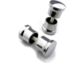 Resim 2 Takım Duşakabin Kulpu 2 Kapaklık Duşakabin Kulp Krom 2 Iç 2 Dış Çift Kapak Topuz Kulp 