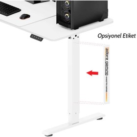 Resim Adore Mobilya Adore Gaming Maestro-X Yükseklik Ayarlı Oyuncu Masası - Beyaz 140x72-117x60 cm 