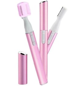 Resim Genel Markalar Pembe Çok Fonksiyonlu Kıl Temizleme Cihazı, Bıyık, Sakal, Kulak, Kaş ve Ense için. 