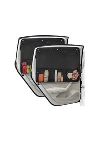 Resim Xuweiwei Black 2 Pack Araba Pencere Güneşlikleri 7 Emme Başlıklı Suv İçin Arka Yan Cam Stor Perde 