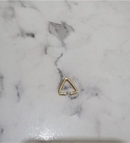 Resim Altın Kaplama Üçgen Kıkırdak Küpe Altın 