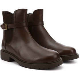 Resim Gönderi R Kahve Antik Tokalı Hakiki Deri Chelsea Bot Kahve 