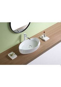 Resim Puroser Belek Tezgah Üstü Çanak Lavabo 