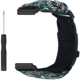 Resim Symbee Amazfit T-rex Ultra İçin Çok Fonksiyonlu Dışarıda Kullanıma Uygun Askeri Stili Ayarlanabilir Bileklik Kordonu Deniz Kamufle 