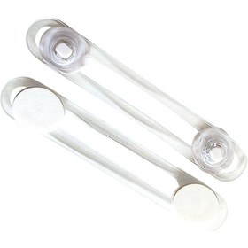 Resim Shineyee 2 Adet Şeffaf Çocuk Güvenlik Kilidi - Dolap, Buzdolabı Ve Çekmeceler İçin Yapışkanlı Kilit Sistemi Şeffaf 