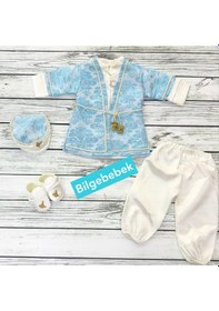 Resim Ponpon Baby Erkek Bebek Şehzade Mevlüt Seti Turkuaz 