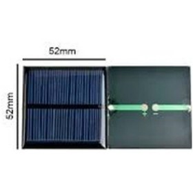 Resim Gözeler 1.5v 250ma 52x52mm Güneş Pili Solar Panel 