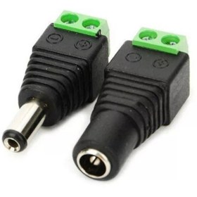 Resim Klemensli Barrel Jak Dişi + Erkekcfiş Konnektör 1 Takım Çift 5 Adet 