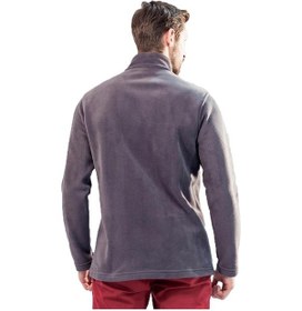 Resim Şensel, Erkek Polar Mont, Koyu Gri -99E432- Fermuarlı, Cepli 