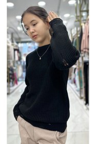 Resim Minimoda Kids Kız Çocuk Yırtık Detaylı Kazak 
