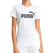 Resim Puma ESS Logo Tee Beyaz Kadın Kısa Kol T-Shirt 