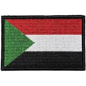Resim Ex Patch Sudan Bayrağı Nakış Patch Peç - 8x5 Cm 