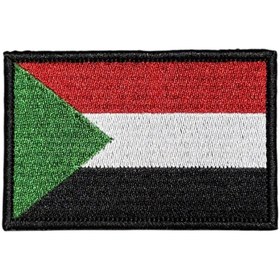 Resim Ex Patch Sudan Bayrağı Nakış Patch Peç - 8x5 Cm 