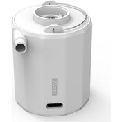 Resim Geeroyoo Beyaz Çok Fonksiyonlu Taşınabilir Hava Pompa - Enflasyon, Vakum Ve Aydınlatma Özellikli Dışarıda Kullanım Mini Elektrikli Hava Makinesi 