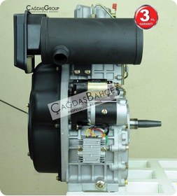 Resim Goldmoto Gm1100F-G1A Dizel Motor 15Hp Marşlı Krank Mili Konik 