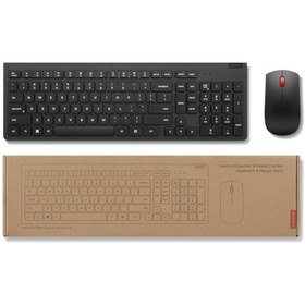 Resim Lenovo Essential 4X31N50744 Kablosuz Q Klavye Mouse Set 