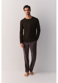 Resim Suwen Flanel Check Erkek Pijama Altı Sh26401624959 Gri Ekoseli 