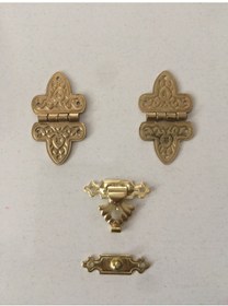 Resim Yonca Dekoratif Mini Tavla Menteşe ve Klips Sarı Renk N11.31 