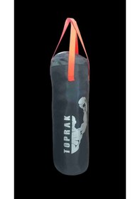 Resim Boks Torbası Eldiven Ve Karabina Hediyeli İçi Dolu 50x20 Cm Füme 