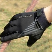 Resim Unisex Dokunmatik Eldivenler, Açık Hava Kış Termal Sıcak Bisiklet Eldivenleri, Bisiklet Bisiklet Kayak Yürüyüş Motosiklet için Tam Parmak Spor Eldivenleri 