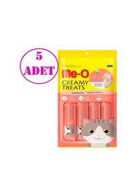 Resim Me-O Creamy Treats Somonlu Kedi Ödülü 5'li 4 x 15 G 