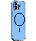 Resim Apple iPhone 14 Pro Max Wiwu Magsafe Şarj Özellikli Lens Korumalı Şeffaf Silikon Kapak 