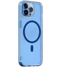 Resim Apple iPhone 14 Pro Max Wiwu Magsafe Şarj Özellikli Lens Korumalı Şeffaf Silikon Kapak 