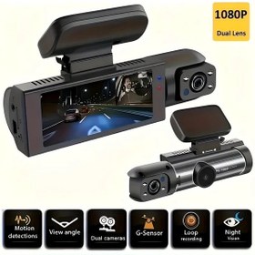 Resim Cordial 1080p Dual Recording Araç Kamerası Kartsız Çift Kayıt Kızılötesi Gece Görüşü Geniş Açı Dvr 