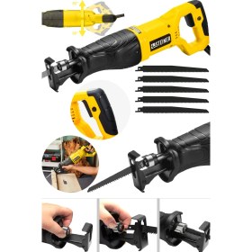 Resim Steiner Alman Turbo 9001 Devir Ayarlı Bakır Sargı Motor Tuğla Beton Kemik Kesme Tilki Kuyruğu Makinesi 