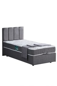 Resim Setay Defne Tek Kişilik Baza Başlık Comfort Yatak Seti, Gri 