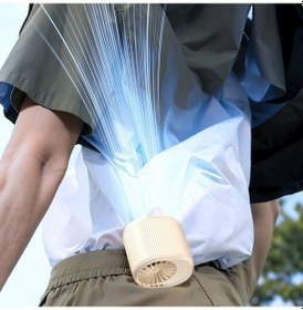 Resim Hızlı Klipsli Bel Fanı, Taşınabilir Fan Beyaz, 