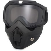 Resim Motosiklet Bisiklet Sürme Gözlüğü-siyah Çerçeve Gri Film 