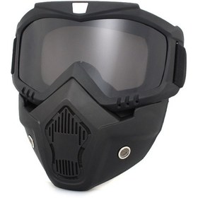 Resim Motosiklet Bisiklet Sürme Gözlüğü-siyah Çerçeve Gri Film 
