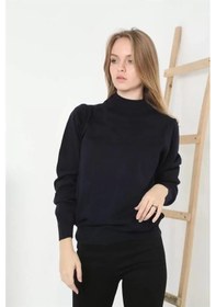 Resim Nnstartshopping Yarım Balıkçı Yaka Triko Kazak - Lacivert Lacivert 