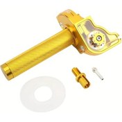 Resim Cloudstore Golden 22mm Cnc Alüminyum Motosiklet Gaz Tutamacı - Off-road, Atv Ve Dirt Bike İçin Ergonomik Kavrama - Kırmızı, Siyah, Mavi, Sarı Seçenekleri 