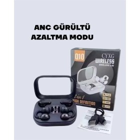 Resim MCM Group Q10 Dokunmatik Bluetooth Kulaklık - 6 Saat Müzik, Çift Dil, Hızlı Şarj 