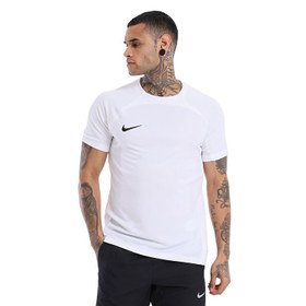 Resim Nike Dri-Fit Strike 3 Erkek Beyaz Yuvarlak Yaka Forma 