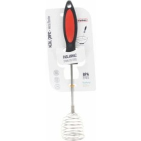 Resim 28 cm Paslanmaz Çelik Yuvarlak Metal Çırpıcı, Mutfak Gereci 