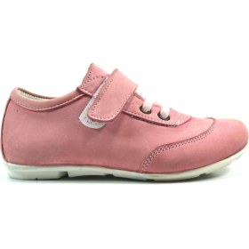 Resim Onlo 1146 Deri Pembe Cırtlı Kız Çocuk Spor Ayakkabı 