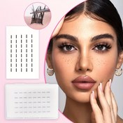 Resim 200 adet Yapışkan Gerektirmeyen Kirpik Küme, Su Geçirmez, Yeniden Kullanılabilir ve Uzun Süreli Yapıştırıcı, Kirpik Uzatma Aracı, Kendinden Yapışkanlı Küme Maskara Şeritleri, Sahte Kirpikler için Yapışkan Gerektirmeyen Kirpik Küme 