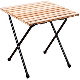 Resim Argeus 54021 Katlanabilir Demir Ayaklı Ahşap Kamp Ve Piknik Masası 