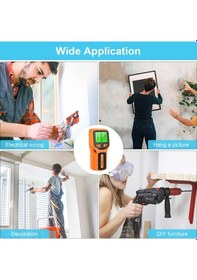 Resim Geeroyoo Hlw330 5 Fonksiyonlu Duvar Tarayıcı: Metal, Ahşap Ve Elektrik Kablosu Tespit Cihazı, Taşınabilir Ve Hassas Ölçüm 