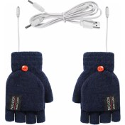 Resim Synchrolssue USB Şarj Edilebilir Isıtmalı Eldiven El Isıtıcıları Eldivenler Isıtıcı Yeniden Kullanılabilir Kış Sıcak Isıtma Dizüstü Kadın Erkek Için (Yurt Dışından) 