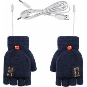 Resim Synchrolssue USB Şarj Edilebilir Isıtmalı Eldiven El Isıtıcıları Eldivenler Isıtıcı Yeniden Kullanılabilir Kış Sıcak Isıtma Dizüstü Kadın Erkek Için (Yurt Dışından) 