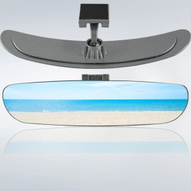 Resim Takgör Ova-6 Dik Kollu Universal Iç Dikiz Aynası 26X6 cm Gri 