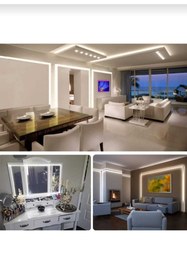 Resim VOLTLİFE Mutfak Dolabı Tezgah Üstü 2 Metre Beyaz Şerit Led Işık Aç-kapa Düğmeli 