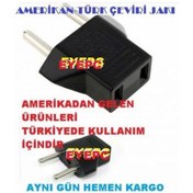 Resim Amerika Priz Ucu Türkiyede Kullanım Için Amerikan Türk Çevirici 