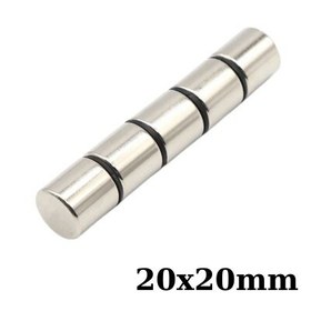 Resim 20x20mm Neodyum Güçlü Mıknatıs - Neodim Magnet 
