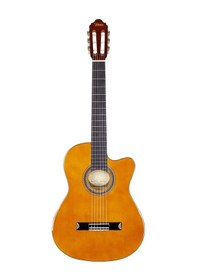 Resim Valencia Vc104thnc Klasik Gitar İnce Kasa Naturel Thin Body - Rahat Çalım - Sap Çelikli 