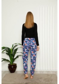 Resim Akbeniz Kadın Pamuklu Alt Pijama 27391 - S Lacivert 